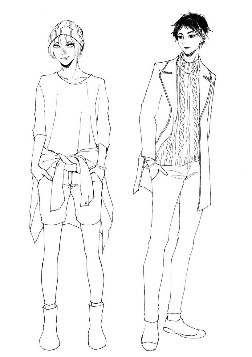 @Akira__sssk 12:こ...この辺かな
最初の2枚は数年前のだけど一番手癖出てる...身体おかしい
3枚目はなんでこの組み合わせなのかわからない巻ちゃん×新開、4枚目はハイキューの赤葦くんと木葉くん 