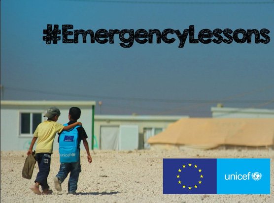 UNICEF_Italia's tweet photo. Domani a Roma lancio internazionale di #EmergencyLessons progetto UNICEF-@eu_echo. Con noi @GeppiC &amp; @AstroSamantha! https://t.co/IXoULLmKKH