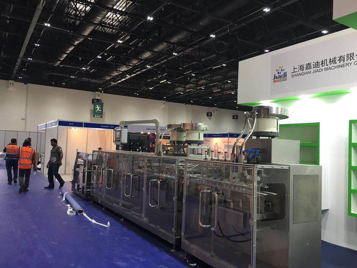 DrinkExpo's tweet photo. Buildup in full swing, getting ready for the 8th Dubai Drink Technology Expo 2016, at Zabeel Hall 5, in DWTC https://t.co/9WbUWGapes