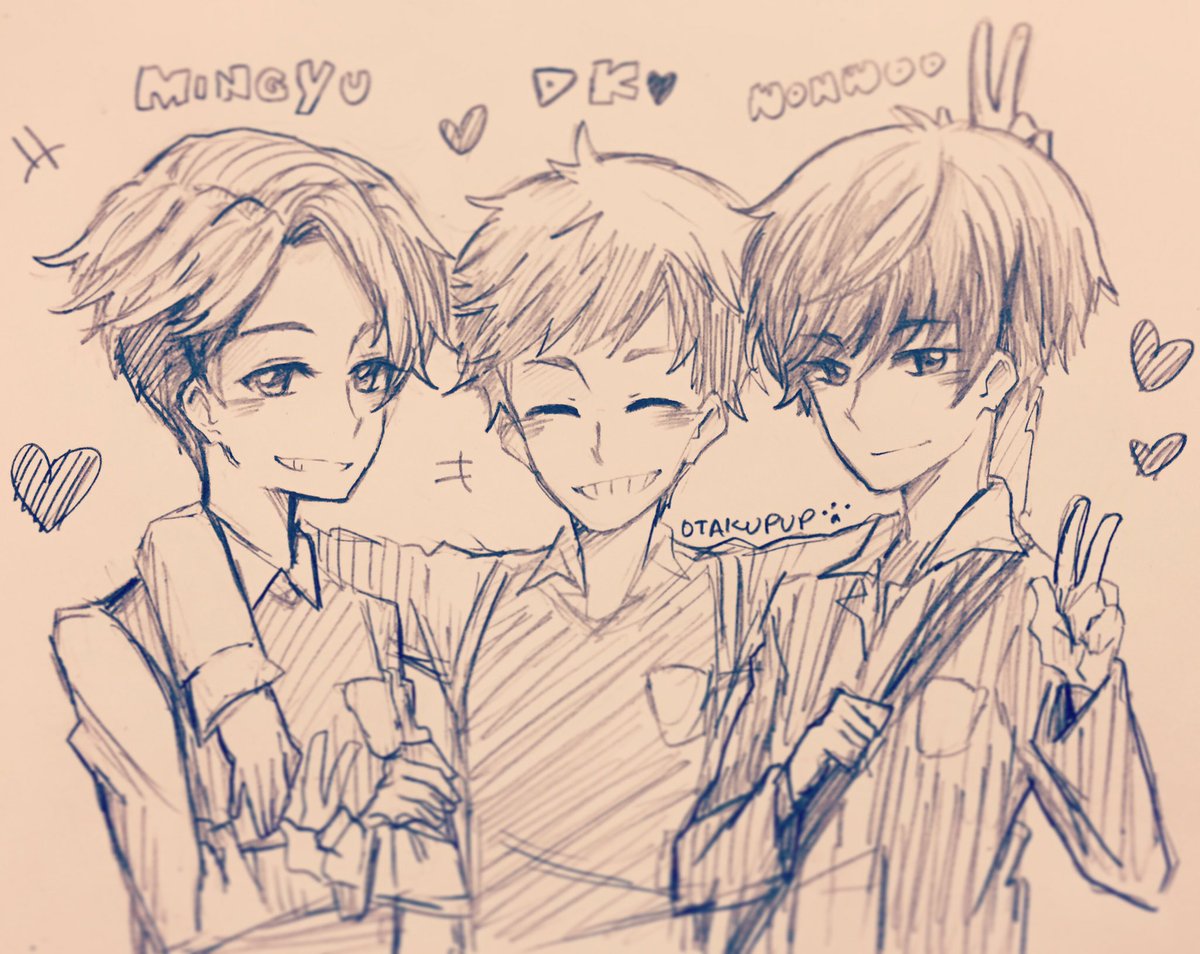 My top three #SEVENTEEN baes joshua too butt mingyu is just AH! DK IS FOREVER MY NUMBER ONE THO!! 