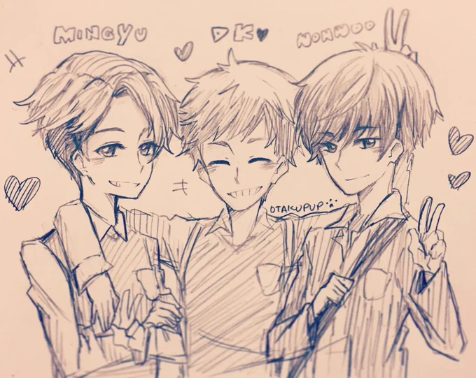 My top three #SEVENTEEN baes joshua too butt mingyu is just AH! DK IS FOREVER MY NUMBER ONE THO!! 