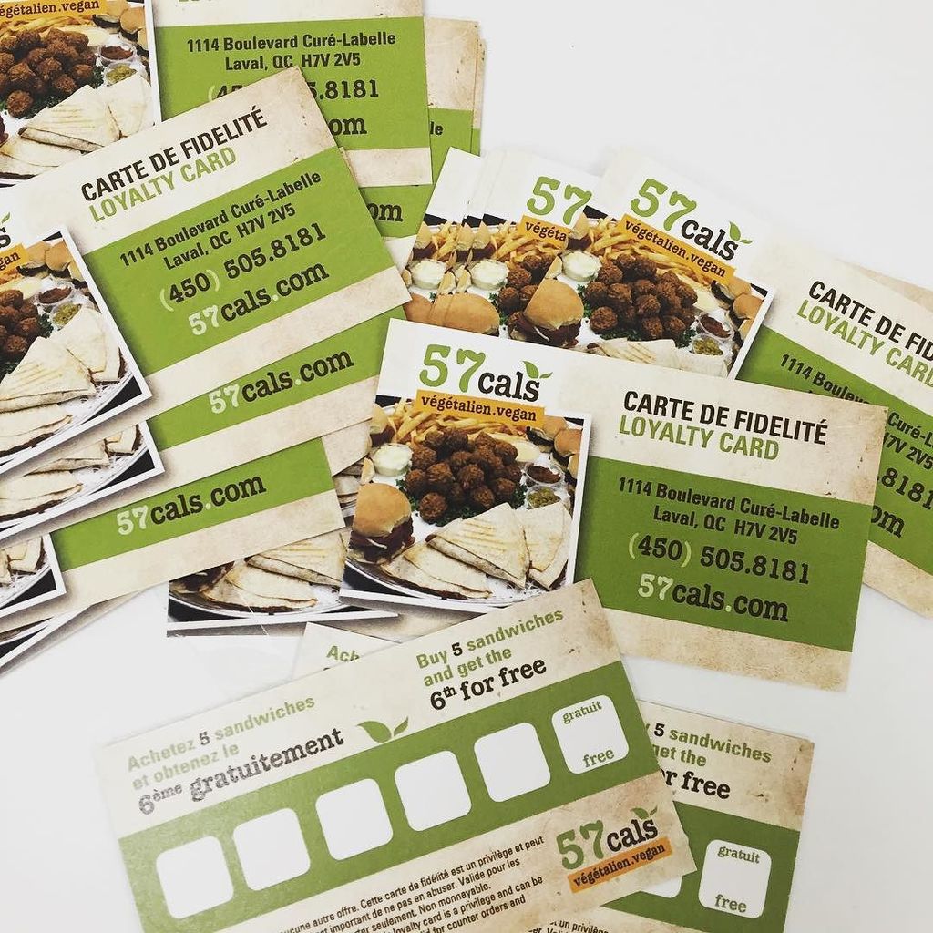 57Vegane's tweet photo. N'oubliez pas votre carte fidélité! 😍 Don't forget your loyalty card!! #57cals #veganresta… https://t.co/r6Z9jgdIpe https://t.co/cT0Ut5tbUG