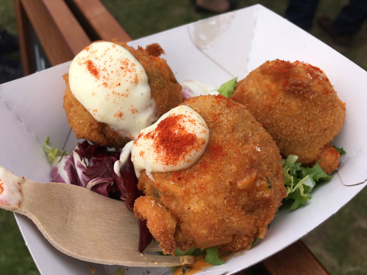 PurePassionPP's tweet photo. #fifthUp @CampanaCatering with their #Spanish #Croquettes #meltinyourmouthflavour @BritStreetFood @foodiesfestival https://t.co/VeFF1LSSIG