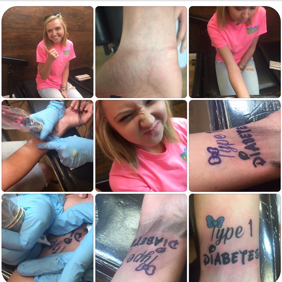 KOQ97's tweet photo. First Tattoo with a true purpose. I'm a Type1 Diabetic #diabetes #type1 #fightblue https://t.co/LUiwLl76m8