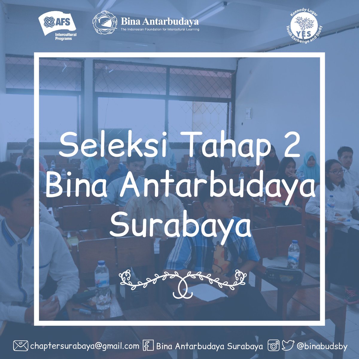 Selamat malam adik2 Sudah capek menunggu ya? Silahkan dilihat hasil seleksi tahap I nya di bit.ly/info_THP2