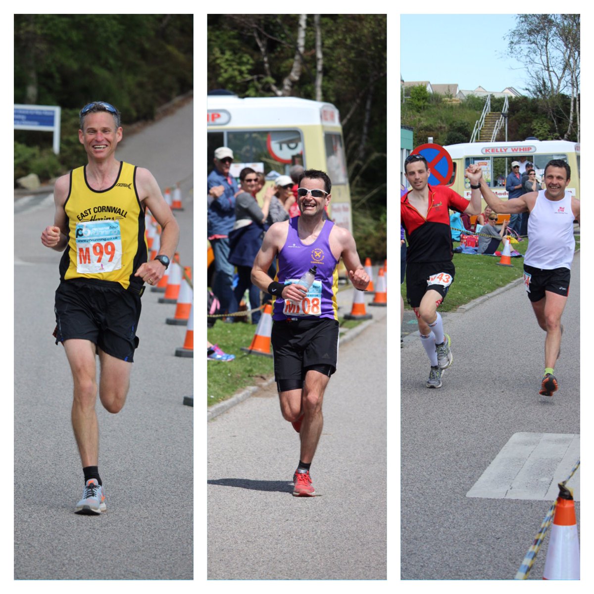 The first 4 across the line #imerys #marathon #staustell well done Oliver Paul Richard &amp; Ian