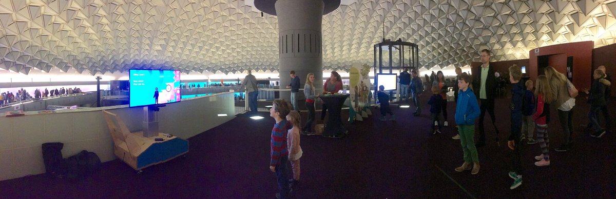 BEAMITUP's tweet photo. Vandaag staat de Tijdmachine helemaal boven in het Evoluon! #bieb040 #uitvindersplaza #125jaarphilips https://t.co/Sbgj4gr6uG