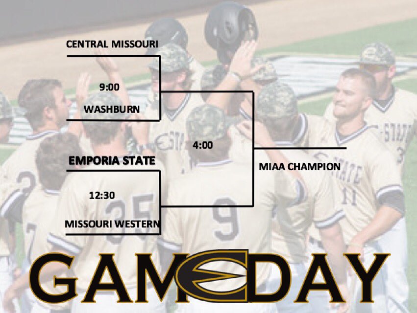 ESUBaseball's tweet image. #GAMEDAY
Final day of the MIAA Tournament. The top 4 seeds are left. Here is how the bracket breaks down.