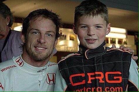 Remember seeing #maxverstappen lap Jenson Button during the race? This was the first time they met... #SpanishGP #f1