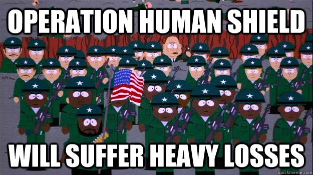 SteveDDLC's tweet image. #OperationHumanShield