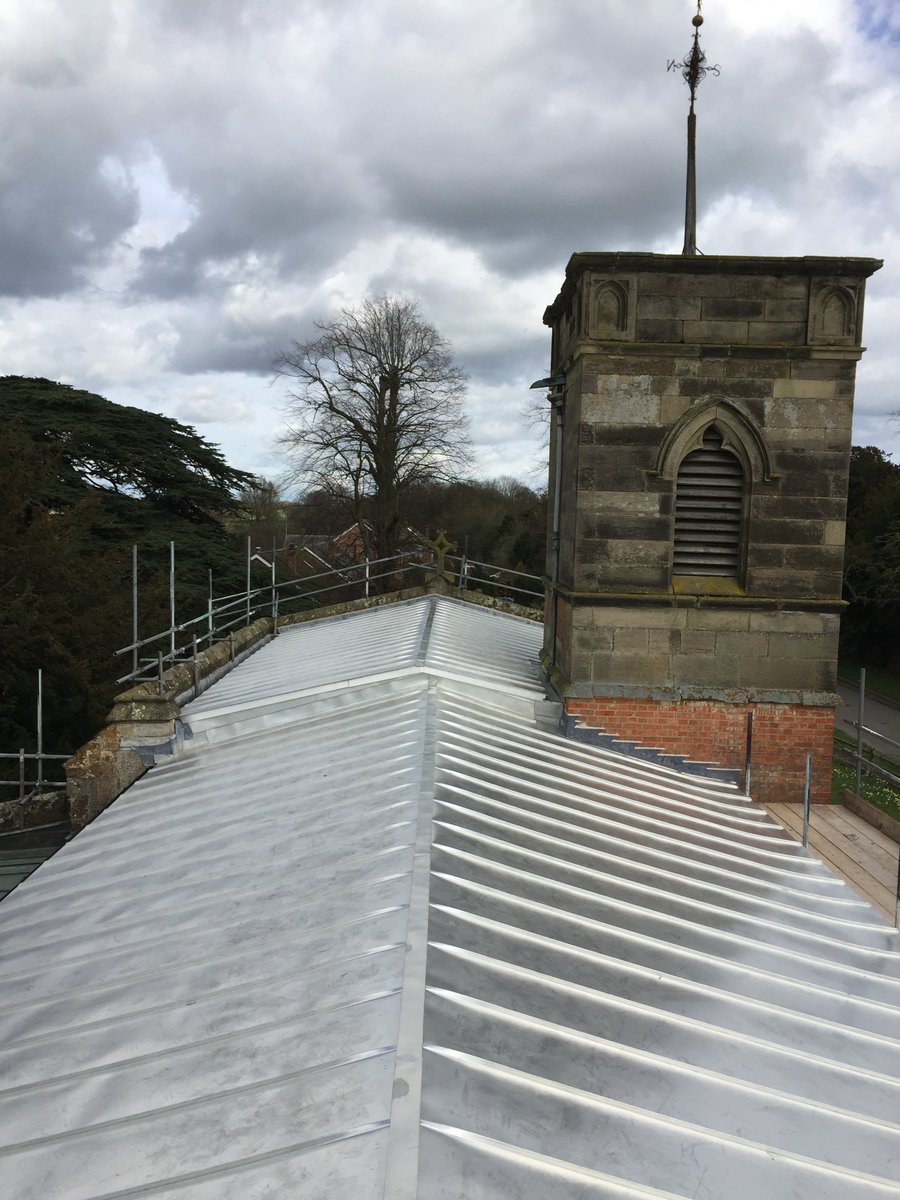 The Nave and Chancel of St Mary's Church, Nr Lutterworth were replaced with Terne coated stainless steel.