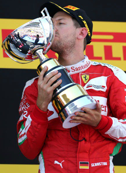 sebvettelnews's tweet photo. Nice pics of Sebastian Vettel with his trophy on the podium today in Barcelona.

#SpanishGP #F1 #Seb5 https://t.co/XpXDh61JK6