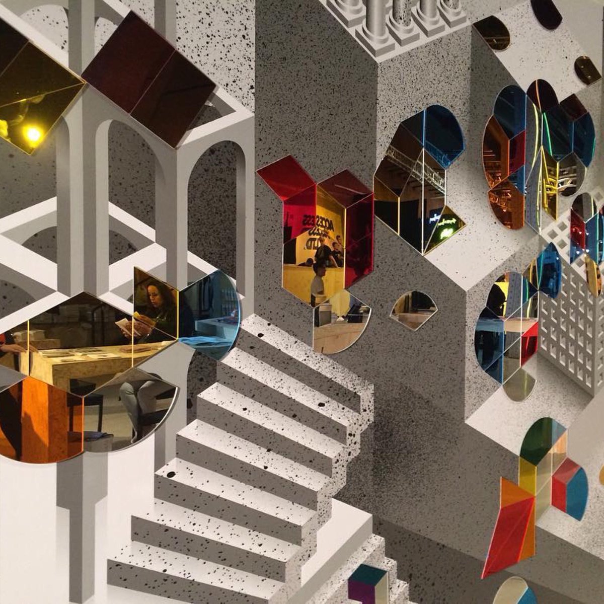 DesignApplause's tweet photo. 👁👁 🏰 #antoineetmanuel &amp; @VisualMagnetics @nycxdesign #NYCxDESIGN #visualmagnetics @wanteddesign https://t.co/2Iwac4qeoB