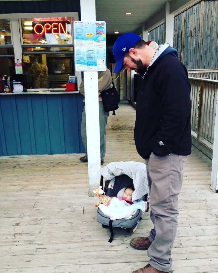 Everybody loves Willie's! Even 9 week old Makinsy! 💙 #cutie #baby #love #willies #portdover #somethingforeveryone