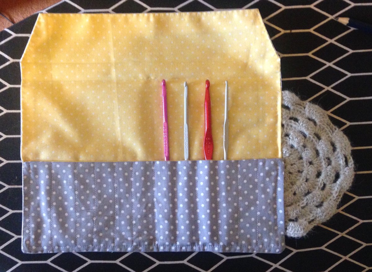 amber_cathy's tweet photo. Ta da!! My handmade hook holder :) Not a bad way to spend a Sunday! #handmade #craft #crochet #hookholder https://t.co/eIvxIK5PbS