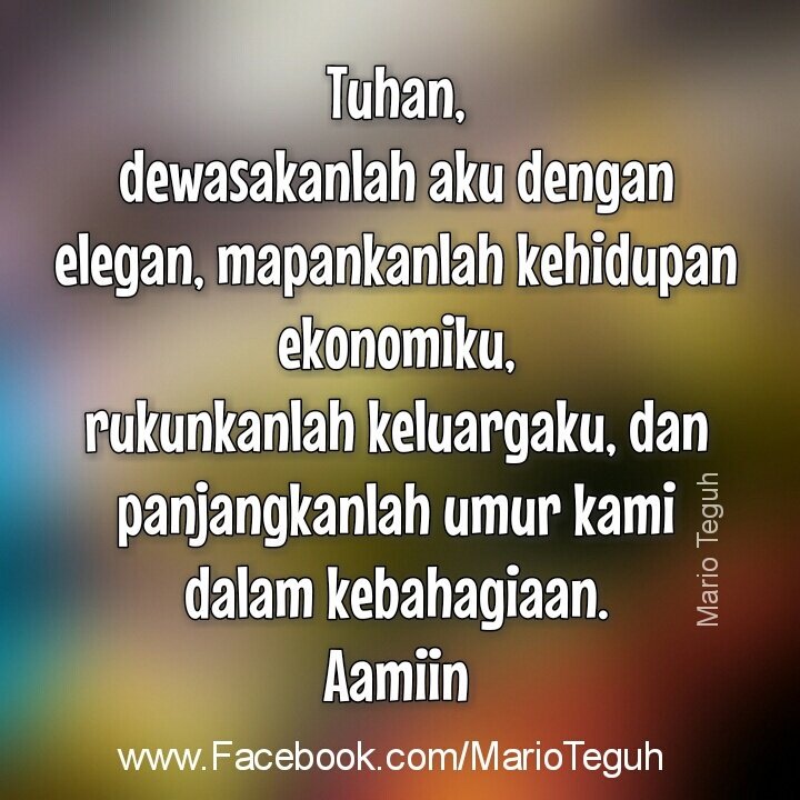 Katakanlah Aamiin atau Retweet, jika doa malam ini adalah doa Anda juga. #SOCMEDAWARDS SELEBTWIT MALE MARIO ☺☺☺