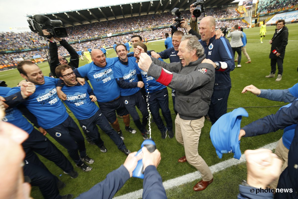 ClubBrugge's tweet photo. Alleen maar blije gezichten op Jan Breydel! #ClubKampioen https://t.co/2k1jPdkYGd