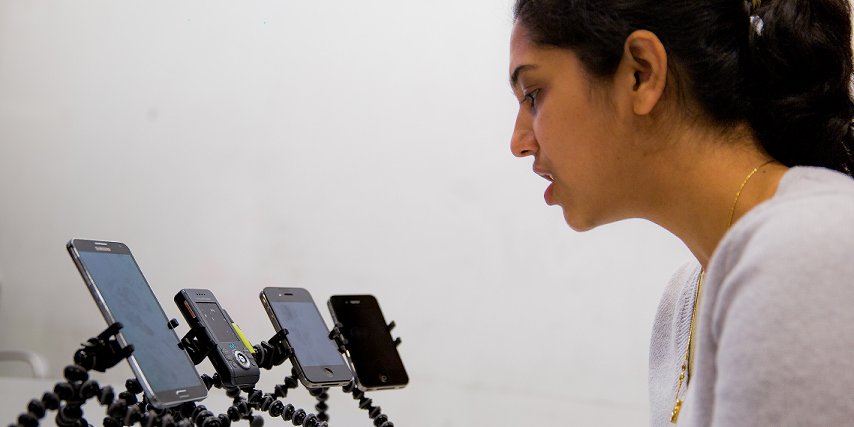 nvidia's tweet photo. With our #GPUs, @UW researchers built a service to check lung health by breathing in a phone https://t.co/ydarJKGAoA https://t.co/Qu7n0AXh7C