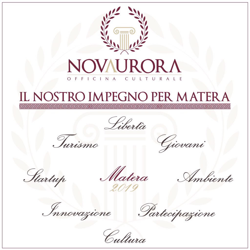 Giusepp89934370's tweet photo. Il nostro impegno per Matera. #novaurora #officinaculturale https://t.co/ayzZzY3azk
