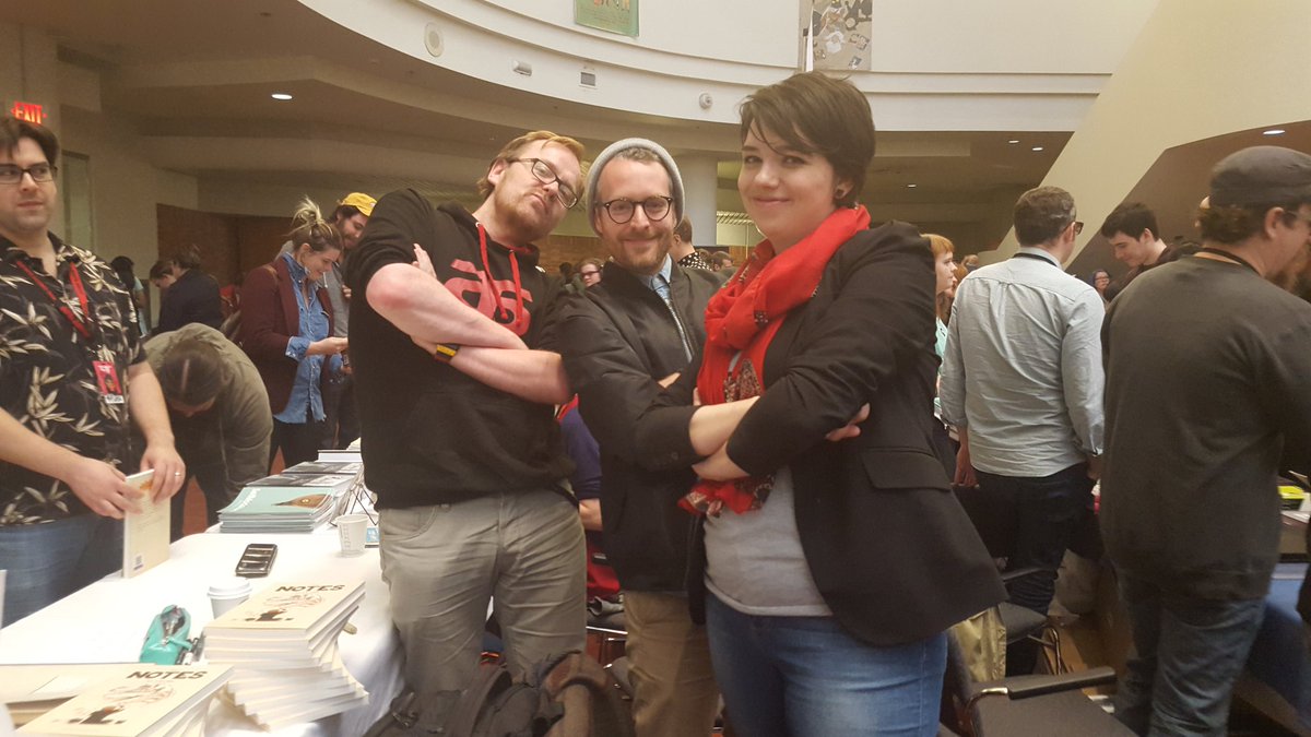 Badass team from <a href="/spenguin/">Soaring Penguin Press</a> at #TCAF  :)  @Bouletcorp and Samuel Leblanc