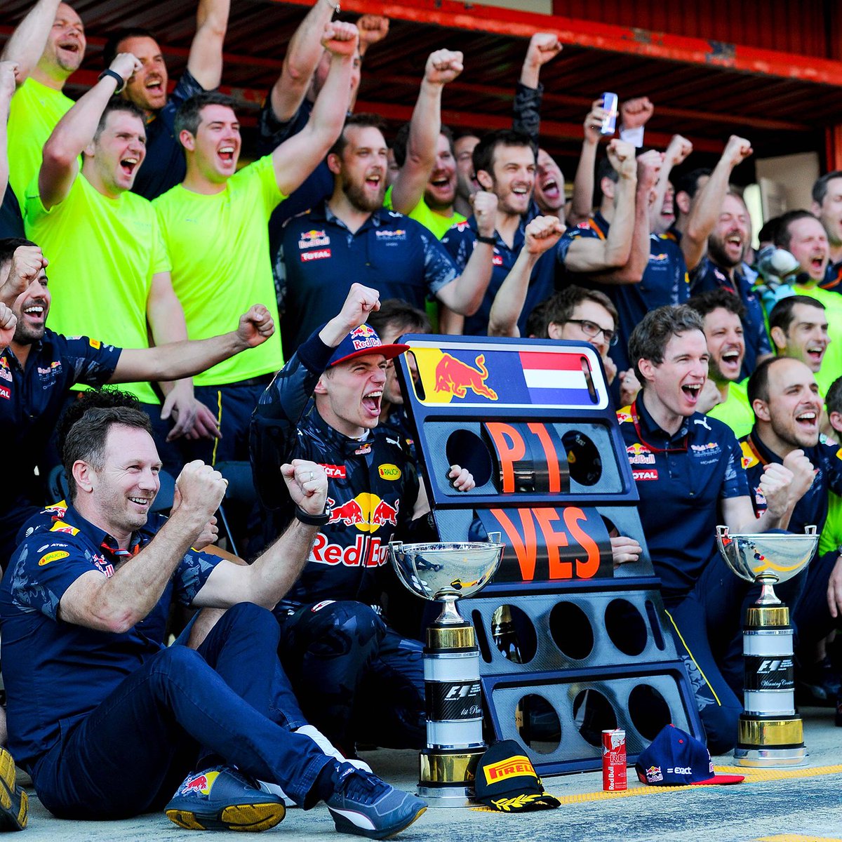 redbullracing's tweet photo. Win number 51 in #F1! 🏆✔️ #GivesYouWings https://t.co/hwQgnnZ0Xr