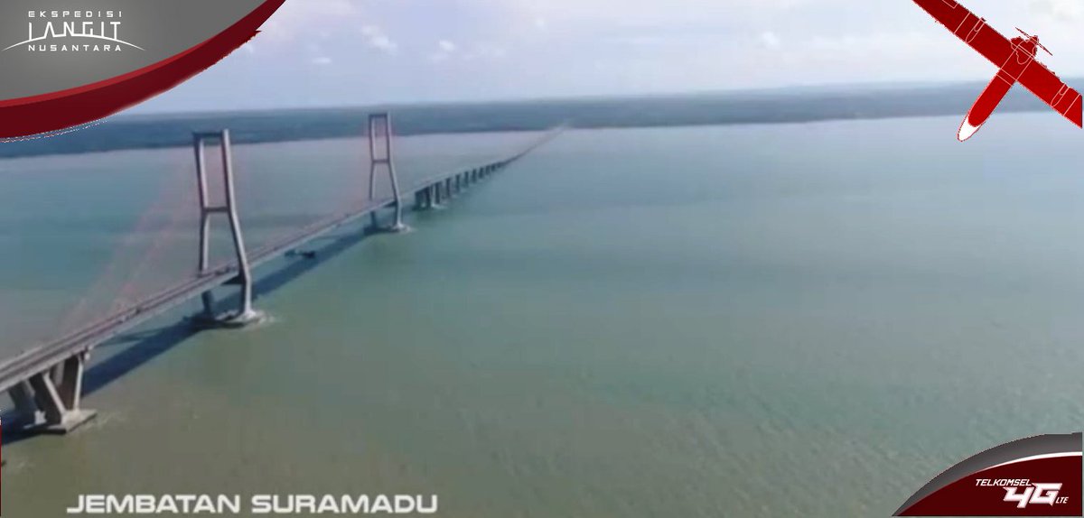 muhammadne7's tweet photo. Jembatan Suramadu The longest ever indonesia bridge,captured drone+@telkomsel broadband #elangnusa #captureindonesia https://t.co/4EIOo7YjtS