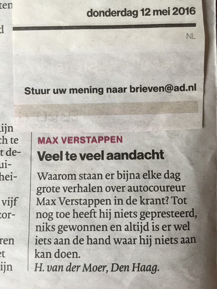 Krant van 12 mei. #GoMax