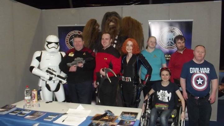 USSCuchulain's tweet photo. @Showmasters Belfast show is wrapping up soon. Some more pics from the away teams visit with @USS_Caroline https://t.co/trDTEdEid9