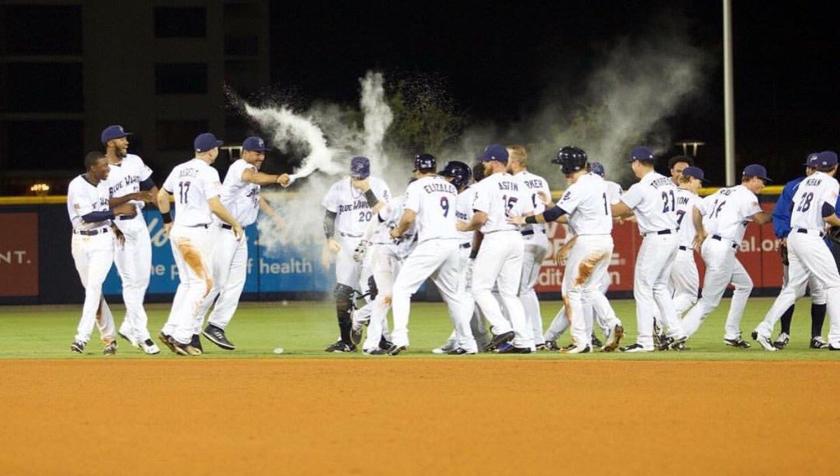 Sorry <a href="/ablandino10/">Alex Blandino</a> and @Chadwallach29 but it was much deserved 😜 #walkoff #clutch #dopePic