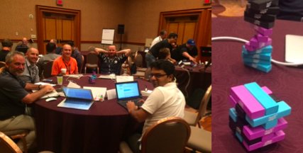 Man0jPatel's tweet photo. And here is the JENGA Winner team! Congratulations!! #Know16 #PreConGrc #ServiceNow https://t.co/TErT5Cv5HG