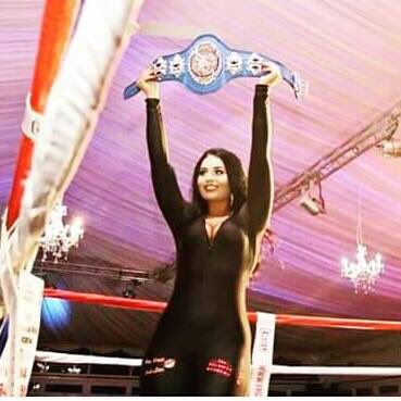 Our gorgeous ailsa working the ring last night 👊🏻 #boutbeauties #ebf #fsgpromotions