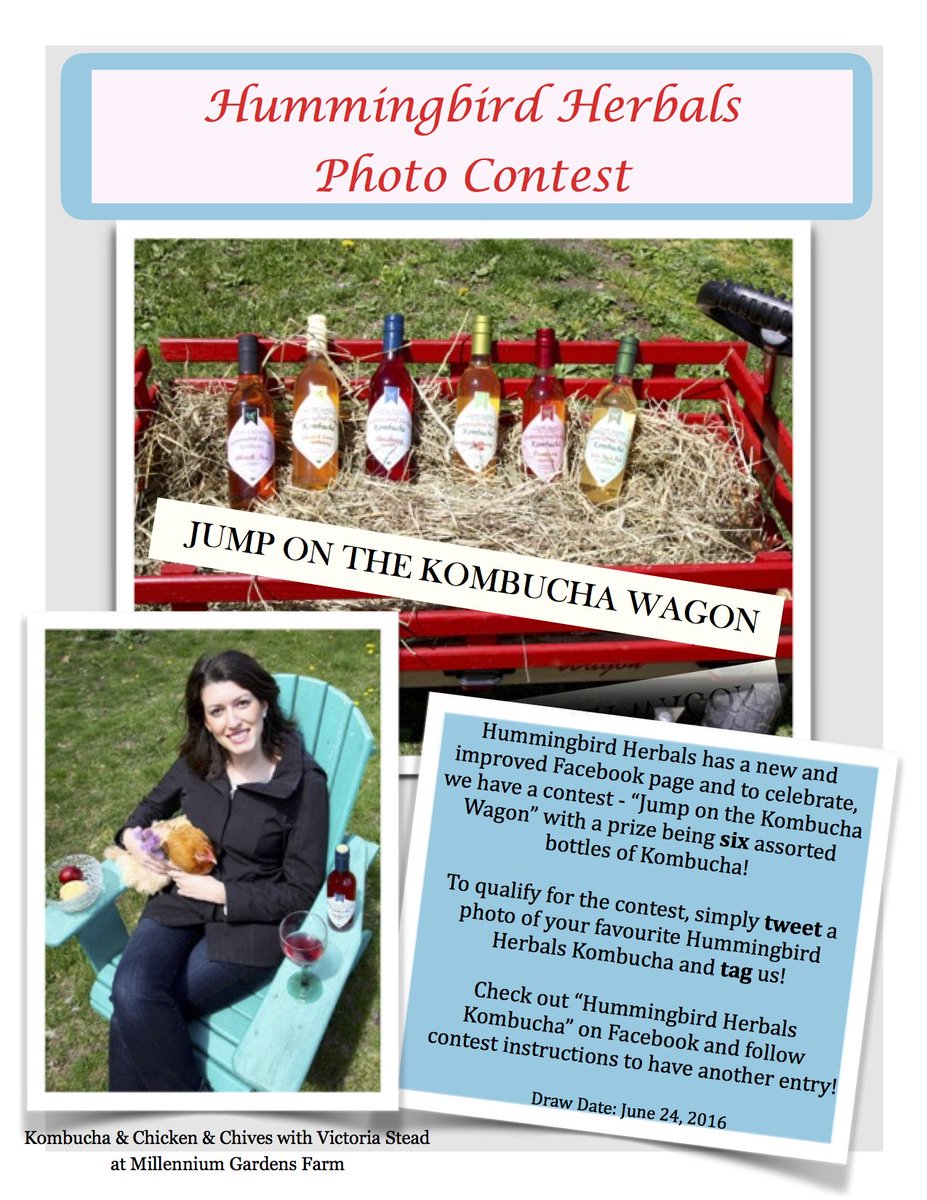 HHKombuchaTea's tweet photo. @HHKombuchaTea has a contest where you can win 6 assorted HH Kombucha! See the attached photo for details! https://t.co/QsLMMT3HdR
