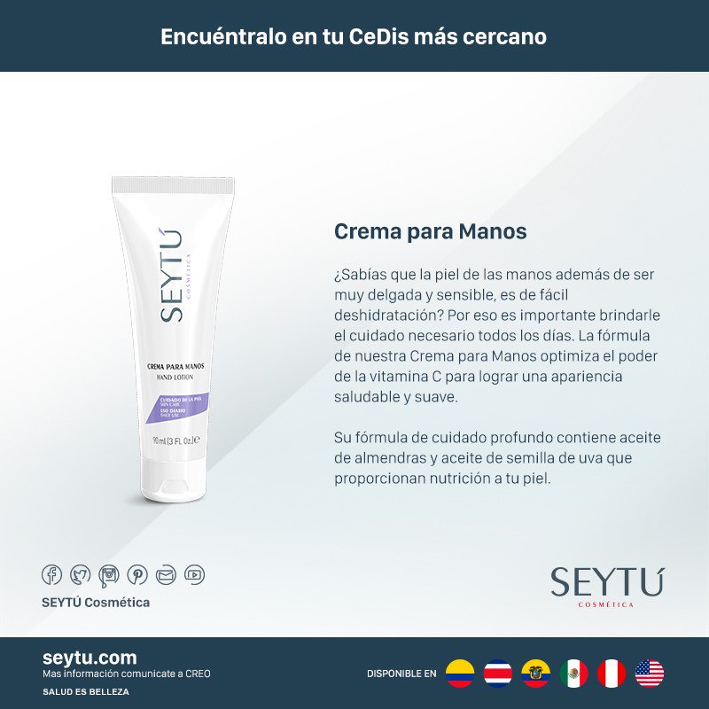 seytu_oficial's tweet photo. Consiente a tus manos de la manera m��s especial.
#SEYTÚ
https://t.co/wCTMpcDpEY https://t.co/bzex3c6QME