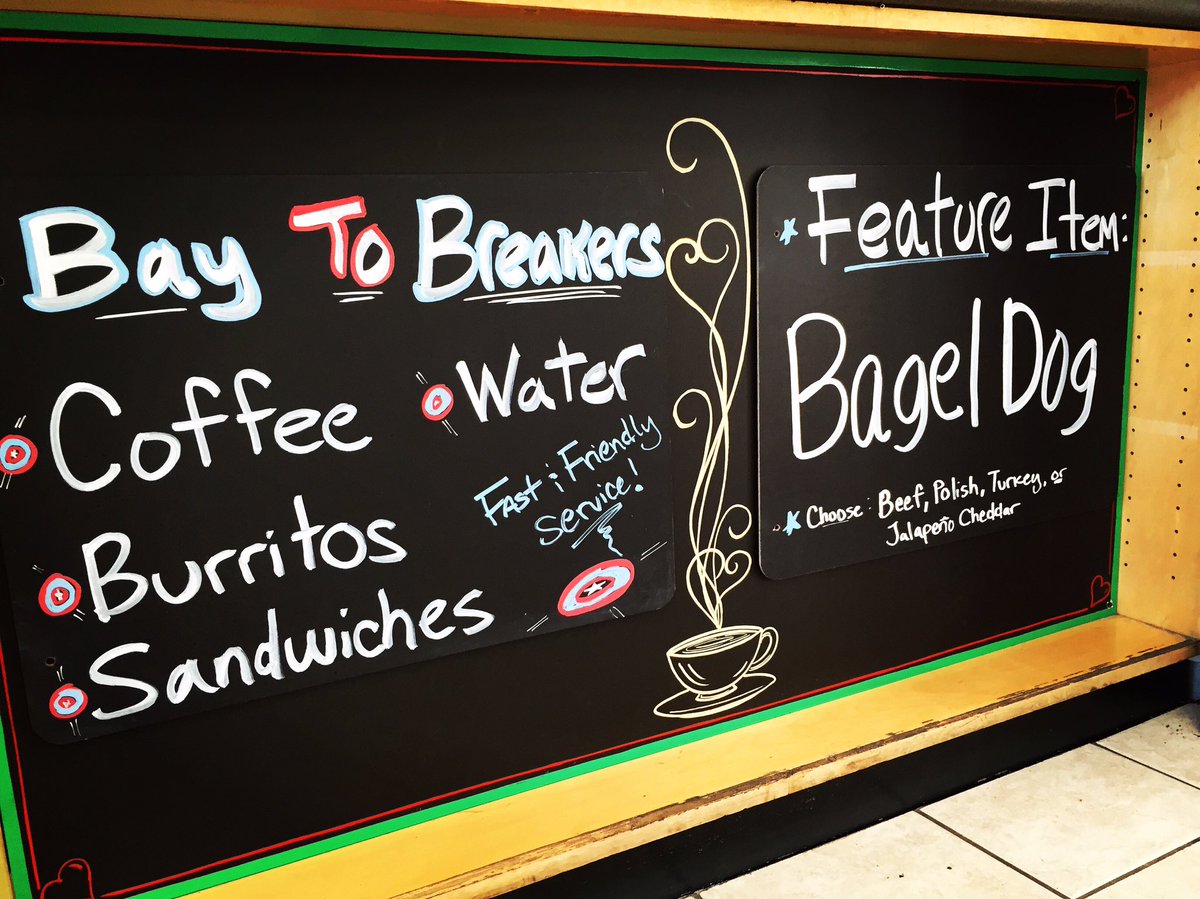 TazzaDAmore's tweet photo. BEST SELLERS 2day: #BagelDogs &amp; #Water aka "The After #BayToBreakers" Recovery Meal!" #Caltrain #sundayfunday #SF https://t.co/LKj4OXcQfP