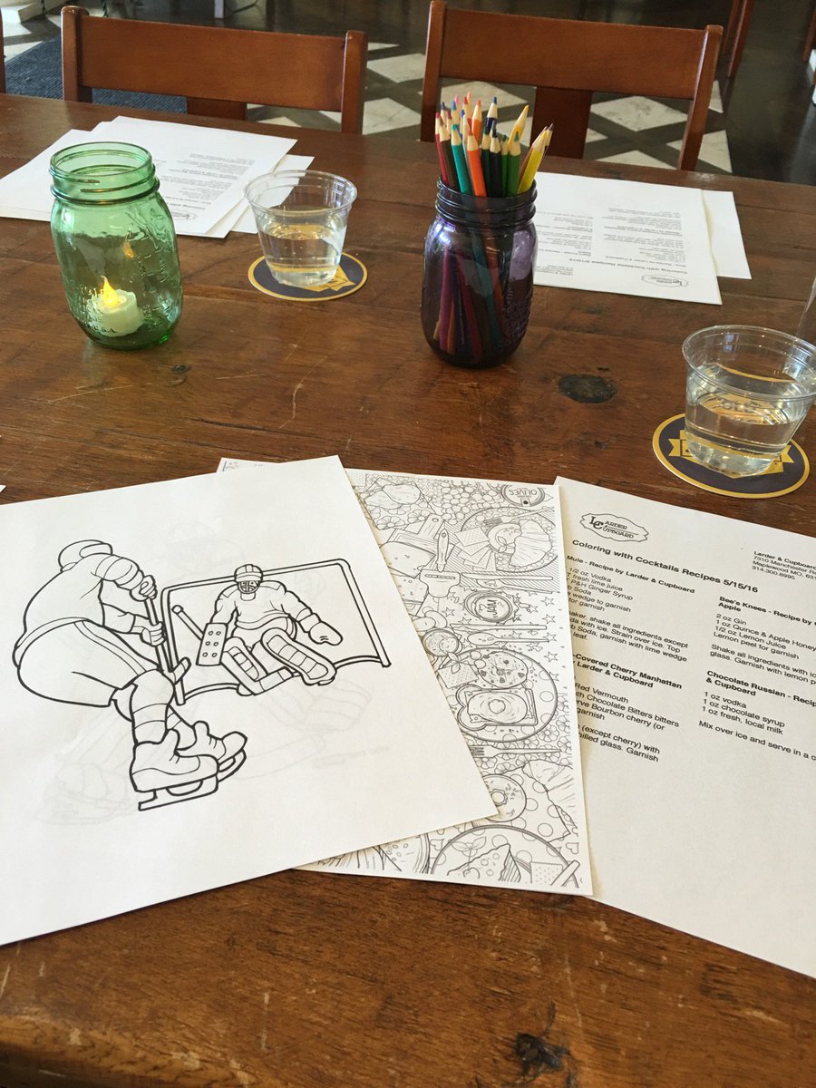 mcharcuterie's tweet photo. #ColoringWithCocktails squeeee! Sunday Funday (at @Larder_Cupboard in Saint Louis, MO) https://t.co/xdqYcrSvYO https://t.co/8ZDcDdgsu1