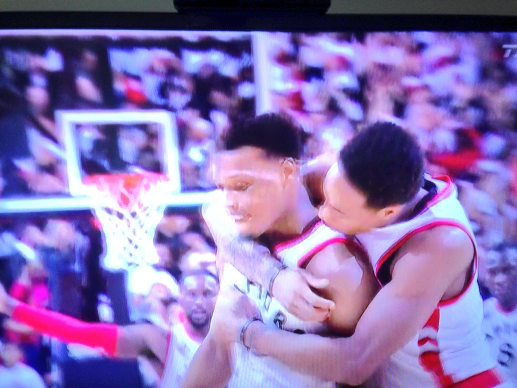 Love you bro! <a href="/Raptors/">Toronto Raptors</a> #brotherlylove #Forthewin #kylelowry #DeMarDeRozen <a href="/NBA/">NBA</a>