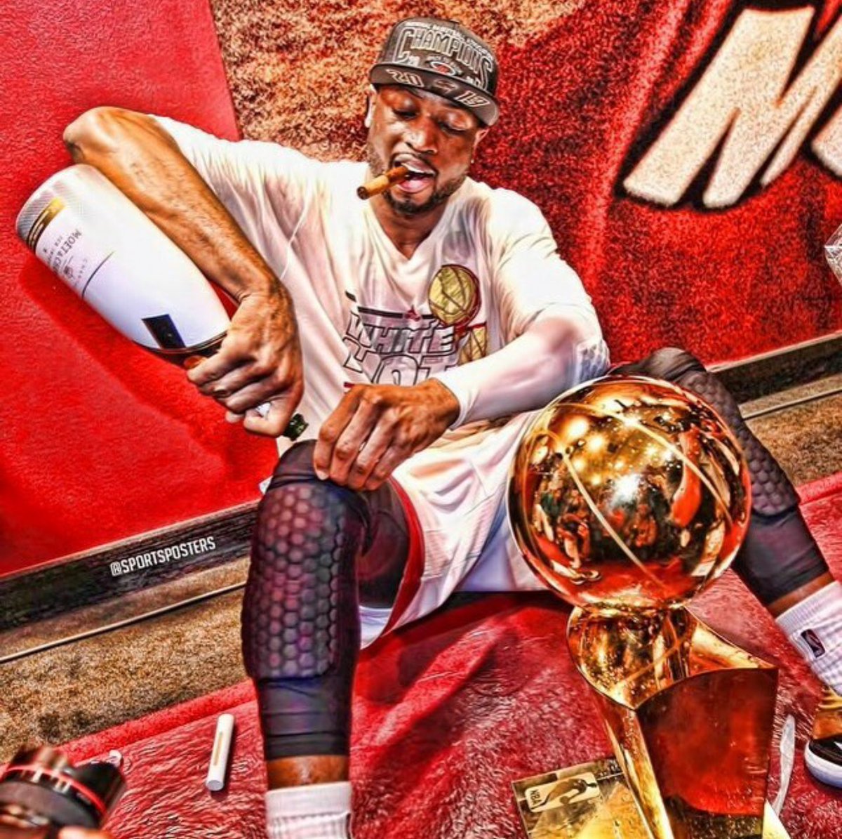 Notorious_BND's tweet photo. Hell of a year, champ. You'll be back soon. @DwyaneWade https://t.co/0eZDhYAhdE