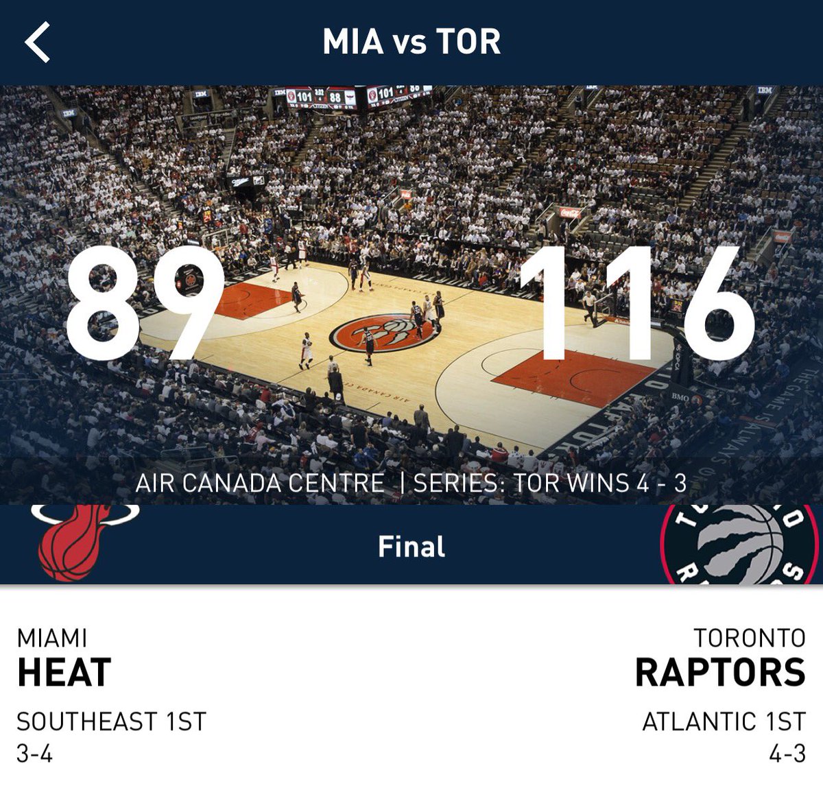 mochafrap's tweet photo. Congrats @raptors! See you in Cleveland! #GoRaptors #WeTheNorth #RTZ #Toronto 🏀🏀🏀 https://t.co/OrMWUntXWO