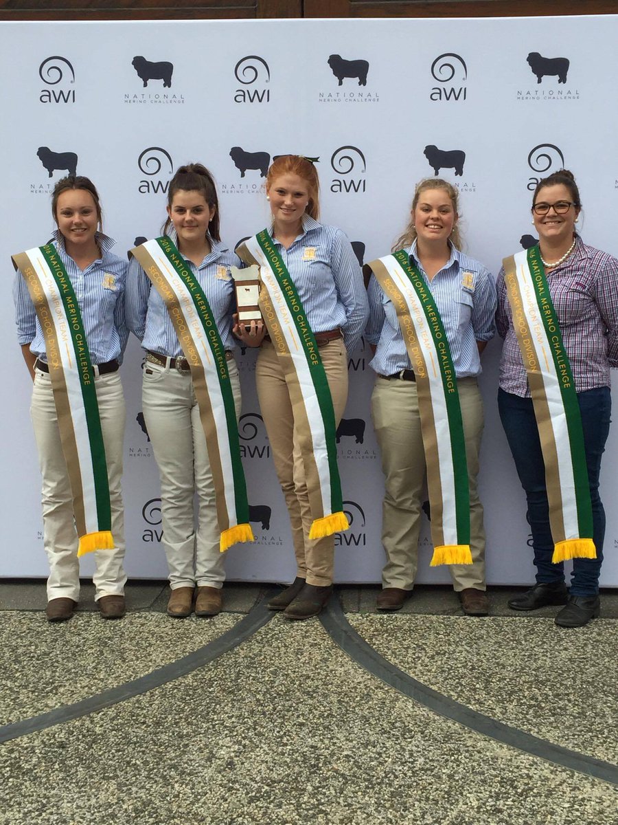 Yanco has won the Champion Secondary School @ 2016 Australian Wool Innovation National Merino Challenge in Sydney.