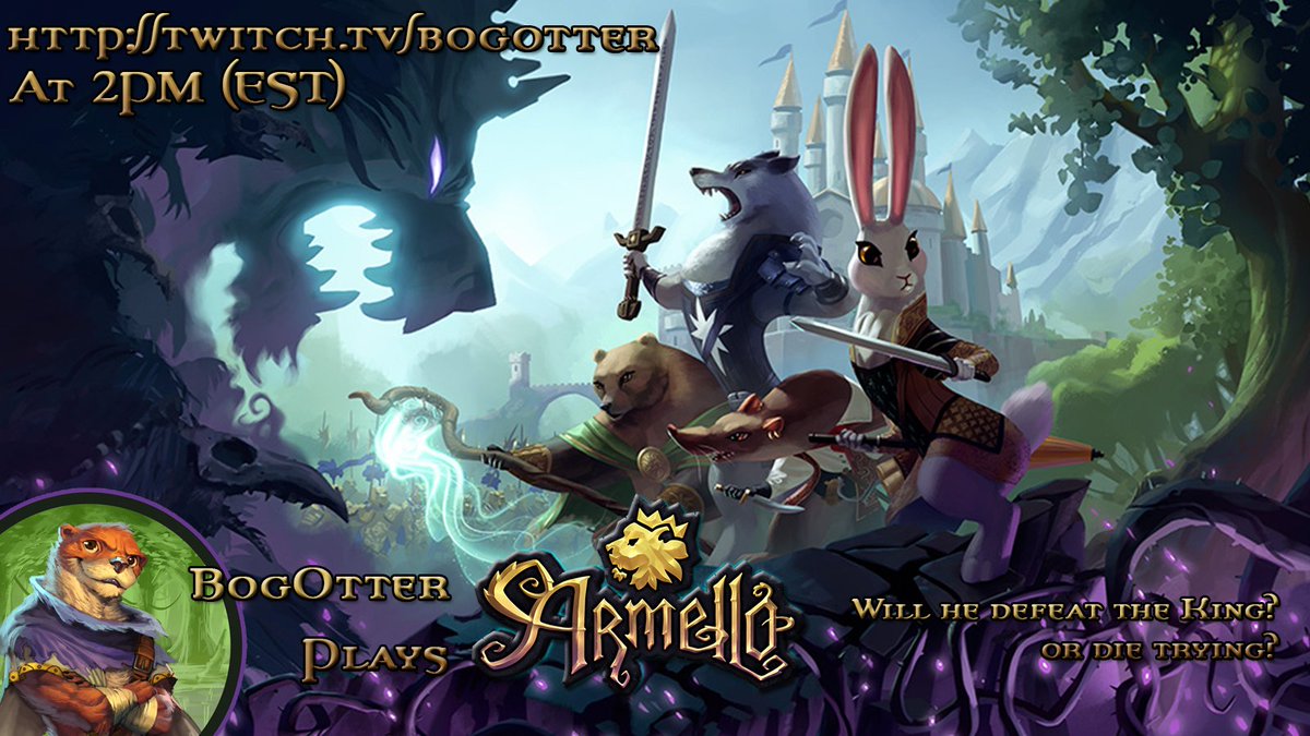 BogOtter's tweet photo. [LIVE] The sub's have chosen &amp; this week's Sub choice game is @ArmelloGame  Let's do this! https://t.co/KKQTKrAApb https://t.co/YQrPPRP3tH
