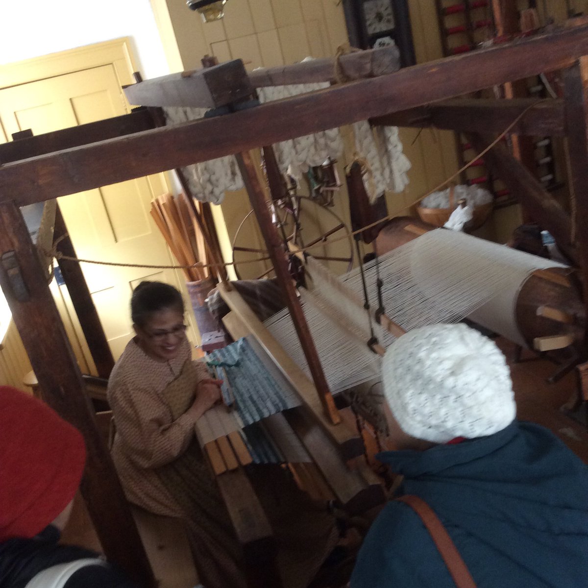 wonderstaples's tweet photo. ....thinking about weaving....so amazing to see loom in action at Blackcreek Pioneer Village, #PANS2016 https://t.co/UHsnqzi0li