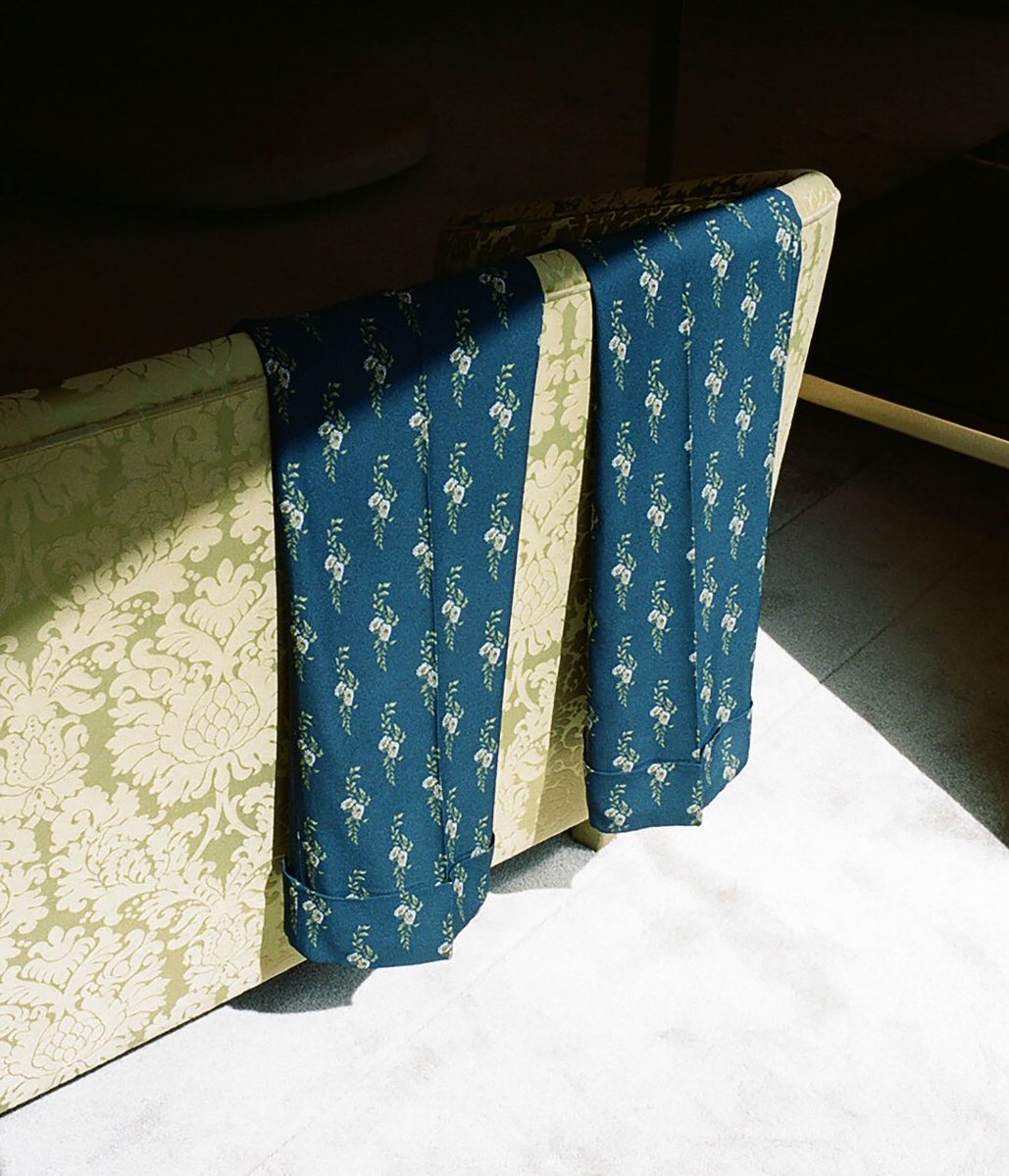 #MiuMiuSS16 floral print trousers. Photographed by Thu Thuy Pham in our London flagship store on New Bond Street.