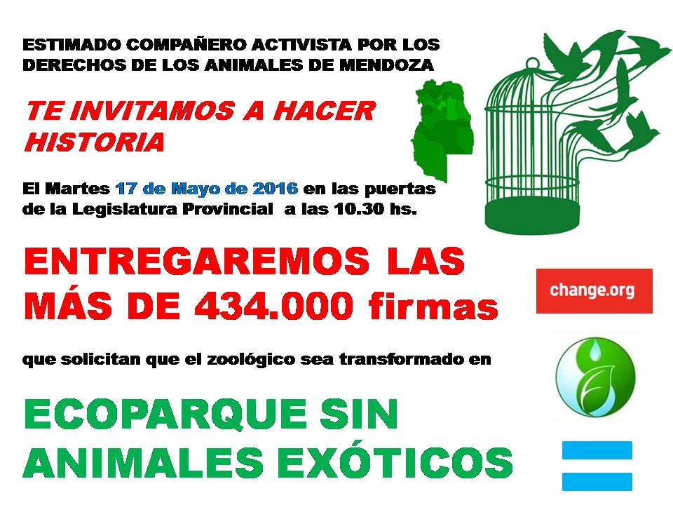ecologicosmza's tweet photo. INVITAMOS A TODOS LOS ACTIVISTAS que sumaron su compromiso por el ECOPARQUE EN MENDOZA 17-05-2016  10 hs https://t.co/bKMEec9N31