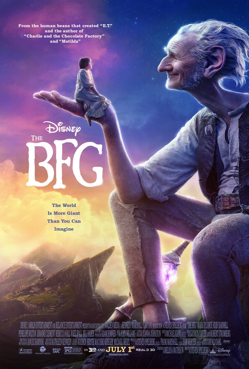DisneyStudios's tweet photo. The world is more giant than you can imagine. Check out the brand new poster for #TheBFG, in theaters July 1st! https://t.co/JyUUlqOP5Q