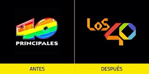 Buenapublicidad's tweet photo. Los 40 Principales renueva su #logo. ¿Qué os parece el cambio?

#Diseño https://t.co/BqKjbUCUto