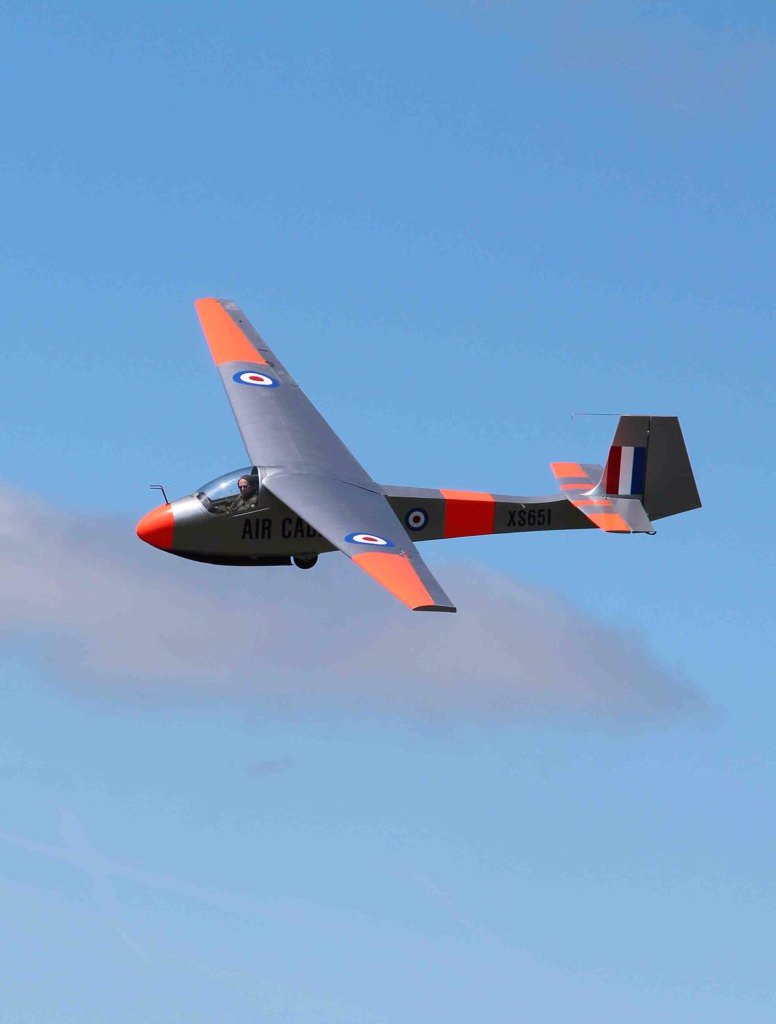 Vintage Swallow pictured from an even older T21at 621 VGS Historic Flight, Hullavington <a href="/aircadets/">RAF Air Cadets</a> <a href="/SoaringSociety/">Soaring Society</a>