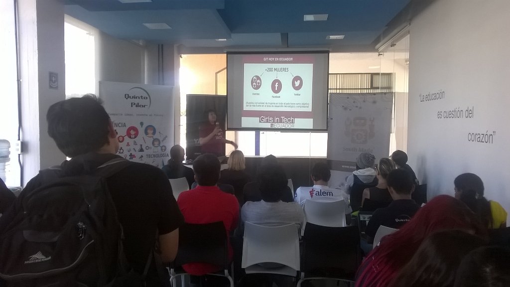 red_divulga's tweet photo. @GirlsInTech_ec en #SpaceAppsEc sobre programas y participacion de chicas en start ups tecnologicas https://t.co/zlaAkSBuAg