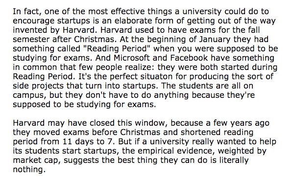 AjitPai's tweet photo. Interesting insight from @paulg on what universities can do to encourage startups. https://t.co/ARvpmlsBTV #OPT412 https://t.co/FKEdeCqSDQ