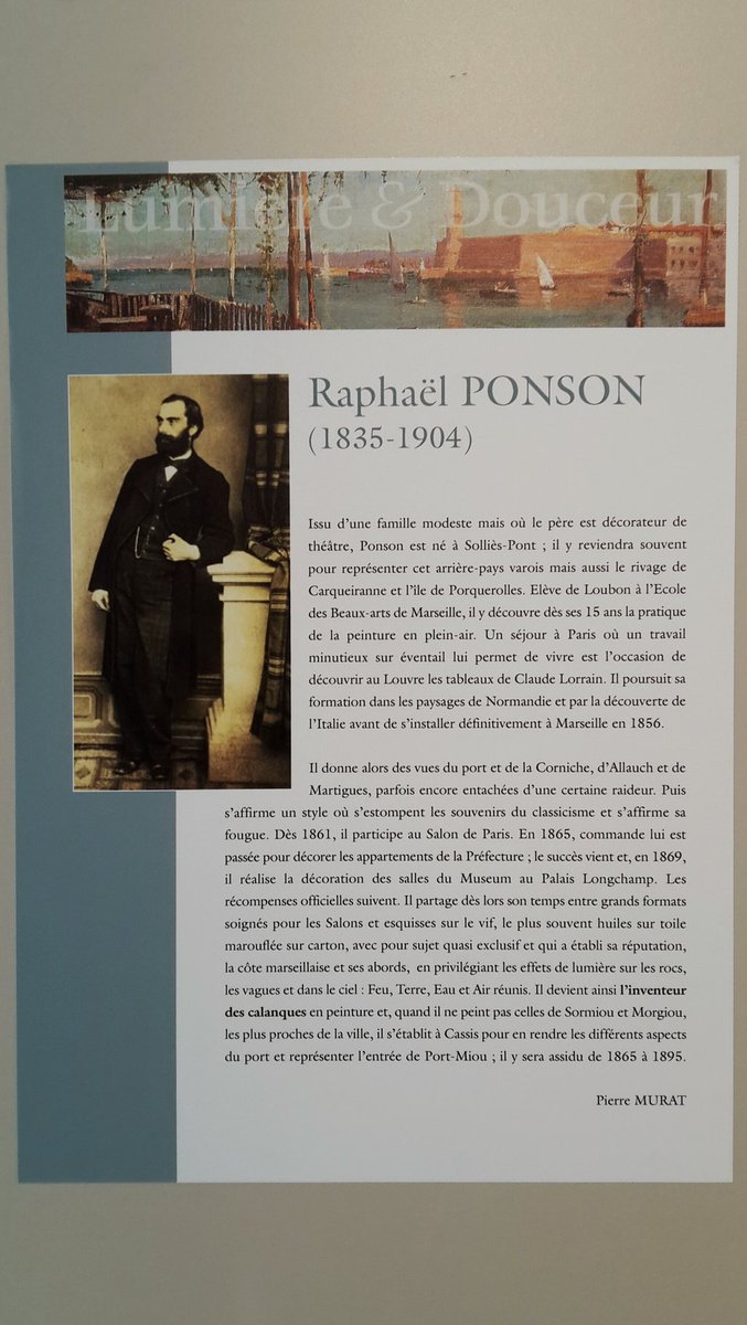 chassespleen13's tweet photo. Raphaël #Ponson, l'inventeur des calanques, au musée @RegardsProvence de #Marseille https://t.co/m9oOBouOyW