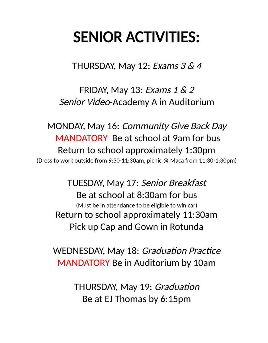 THS Class 2016 tweet media